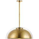 Lusi Pendant Light Hand Rubbed Antique Brass By Visual Comfort Modern - Side View2