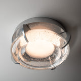 Lustra Ceiling/Wall Light detail in Sterling, by Hubbardton Forge