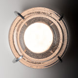 Lustra Ceiling/Wall Light detail in Sterling, by Hubbardton Forge