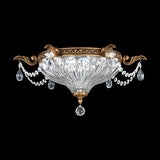 MILANO 5633 CEILING LIGHT BY SCHONBEK, FINISH: BRONZE FLORENTINE, HERITAGE CRYSTAL, | CASA DI LUCE LIGHTING