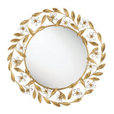 Marselle 30'' Antique Gold Mirror by Crystorama