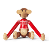 Kay Bojesen Monkey with Christmas Sweater, Teak/Limba Mini By Kay Bojesen