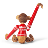 Kay Bojesen Monkey with Christmas Sweater, Teak/Limba By Kay Bojesen