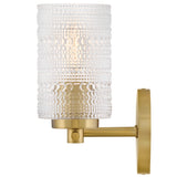 Mabel Vanity Light 2 Lights Lacquered Brass By Lark Living - Side View3