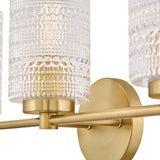 Mabel Vanity Light 3 Lights Lacquered Brass By Lark Living - Detailed View