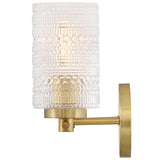 Mabel Vanity Light 3 Lights Lacquered Brass By Lark Living - Side View3