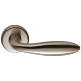 Mach Door Lever in Satin Nickel by Colombo Design
