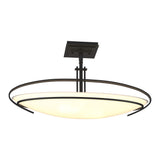 Mackintosh Semi-Flush Mount in Black by Hubbardton Forge