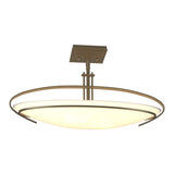 Mackintosh Semi-Flush Mount in Soft Gold by Hubbardton Forge
