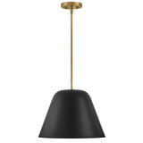 Madi Pendant Light Lacquered Brass Black By Lark Living - Front View1