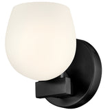 Mae Single Light Sconce Black By Hinkley - Side View