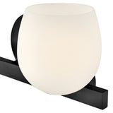 Mae Vanity Light 2 Lights Black By Hinkley - Detailed View