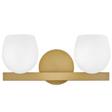 Mae Vanity Light 2 Lights Lacquered Brass By Hinkley