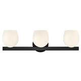 Mae Vanity Light 3 Lights Black By Hinkley - Front View