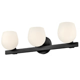 Mae Vanity Light 3 Lights Black By Hinkley - Side View1