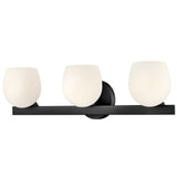Mae Vanity Light 3 Lights Black By Hinkley - Side View