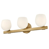 Mae Vanity Light 3 Lights Lacquered Brass By Hinkley - Side View