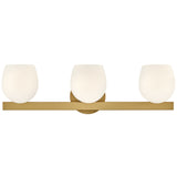 Mae Vanity Light 3 Lights Lacquered Brass By Hinkley