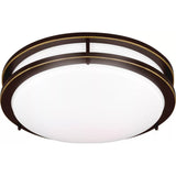 Mahone Flushmount — 14 Inch, Antique Bronze