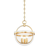 Malloy Lantern - 11.75 Inch - Vintage Gold Leaf by Hudson Valley