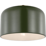 Malone Flushmount — 10 3/4", Olive