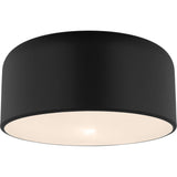 Malone Flushmount — 13 3/4", Midnight Black