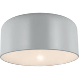 Malone Flushmount — 15 3/4", Matte Grey
