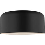 Malone Flushmount — 15 3/4", Midnight Black