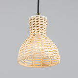Malta Rattan Pendant - Polished Brass