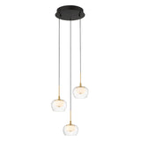 Manarola 3 Light Suspension Matte Black By Lib And Co
