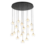 Manarola Chandelier Matte Black 19 Lights By Lib And Co
