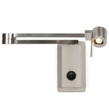 Manhattan Reading Wall Light With Swicth Satin Nickel By Contardi