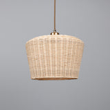Manila Rattan Pendant - Antique Brass