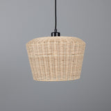 Manila Rattan Pendant - Matte Black