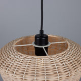 Manila Rattan Pendant - Matte Black