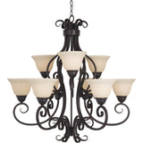 Manor Multi-Tier Chandelier by Maxim Lighting