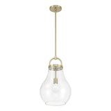 Mansfield 12-inch 1-light Champagne Gold Pendant Light with Clear Glass Shade
