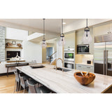 Mansfield 12-inch 1-light Matte Black Pendant Light with Clear Glass Shade