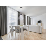 Mansfield 18-inch 1-light Matte Black Pendant Light with Clear Glass Shade