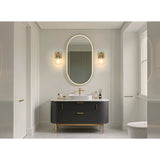 Mansfield 6-inch 1-light Champagne Gold Vanity Light with Clear Glass Shade