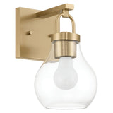 Mansfield 6-inch 1-light Champagne Gold Vanity Light with Clear Glass Shade