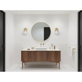 Mansfield 6-inch 1-light Champagne Gold Vanity Light with Opal Glass Shade