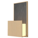 Maple Clean Wall Sconce with Slate Accent by Accord