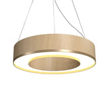 Maple Cylindrical Pendant with Brass Accent by Accord