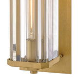 Marcel Wall Mount Lantern - Heritage Brass