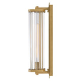 Marcel Wall Mount Lantern - Heritage Brass
