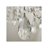 Maria Theresa Crystal Chandelier, Wide 12-Light 28'' Polished Chrome