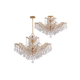 Maria Theresa Crystal Semi-Flush Mount 29'' Gold