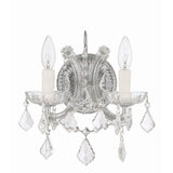 Maria Theresa Sconce 10.5" Polished Chrome