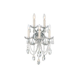 Maria Theresa Sconce 13.5" Polished Chrome